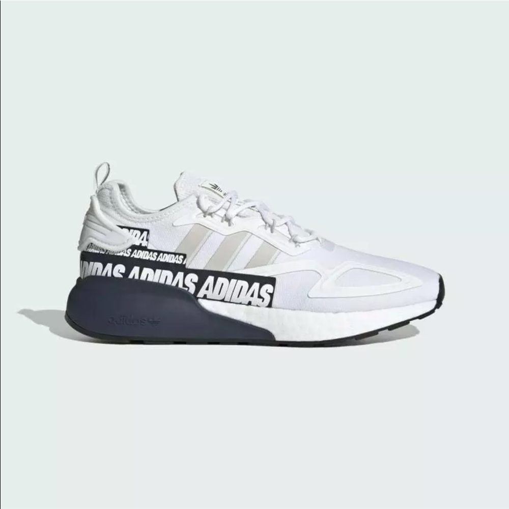 Adidas ZX 2K BOOST Men's White / Grey /Navy US  10